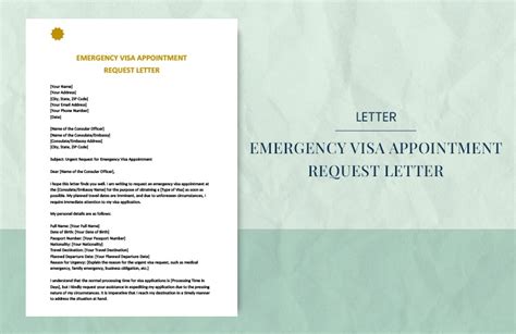 visa application cover letter