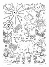 Coloring Etsy James Humble Sheep sketch template