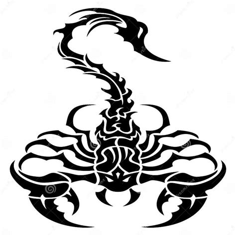 Tribal Scorpion Tattoo Stock Illustration Illustration Of Scorpion