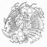Coloring Koi Pages Getcolorings Fish sketch template