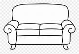 Sofa Transparent Clip Coloring Couch Clipart Stock Background Pinclipart Report sketch template