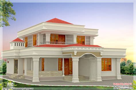 beautiful indian home design   sqfeet kerala home designkerala house planshome