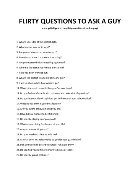137 flirty questions to ask a guy the only list you ll need fun