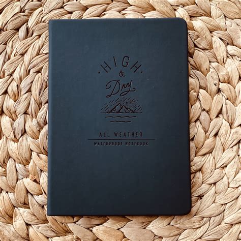 luxe notitieboek voor op reis waterproof  notitieboek zwart