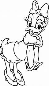 Duck Daisy Adorable sketch template
