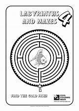 Coloring Pages Labyrinth Cool Maze Mazes Labyrinths sketch template