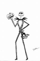 Jack Skellington Pumpkin Holding Coloring Nightmare Christmas King Before Clipart Pages Printable Deviantart Print Halloween Color Drawings Search Popular Colorings sketch template