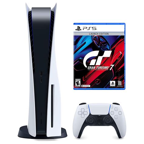 sony playstation 5 disc version console with gran turismo 7 launch