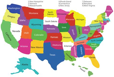 usa map  state names united states  america map poster map  usa  state
