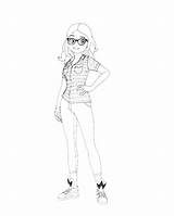 Coloring Miraculous Ladybug Pages Alya Noir Characters Volpina Youloveit sketch template
