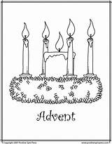 Advent Wreath Coloring Pages Printable Kids Colouring Sunday Activities Sheets Color Candles School Printables Books Christmas Sketch Church Wreaths Murphy sketch template