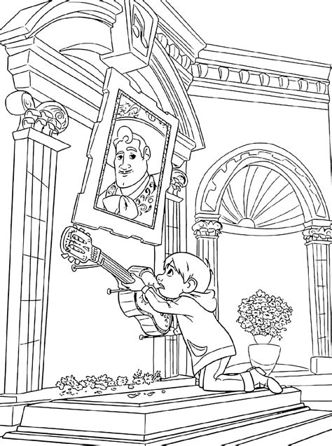 pixar coco coloring pages  coloring