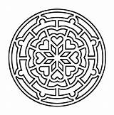 Mandala Mandalas Simple Kids Coloring Color Pages Easy Thick Template If Zen Print Lines Zone Colorier Simplicity Feel Let Perfect sketch template