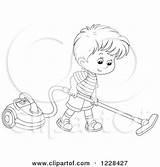 Vacuum Boy Clipart Coloring Outlined Canister Illustration Using Royalty Vector Bannykh Alex Maid Regarding Notes sketch template