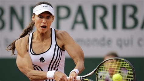 Russian Female Tennis Player Laughs Out Bulging Biceps