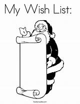 List Wish Coloring Santas Clip Clipart Christmas Santa Claus Holidays Into Make Built California Usa sketch template