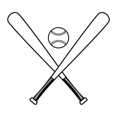 baseball bat vector art icons  graphics