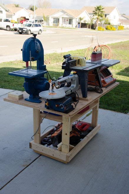 mobile power tool station unique woodworking
