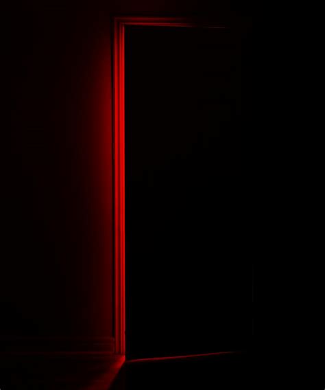 red light   door  stock photo