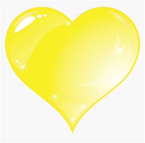 yellow heart transparent background hd png  kindpng