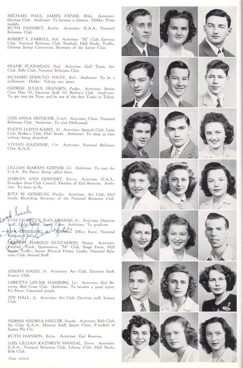 1943 Monroe High School Yearbook Page 16