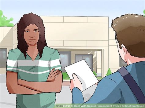 how to deal with sexual harassment from a school employee
