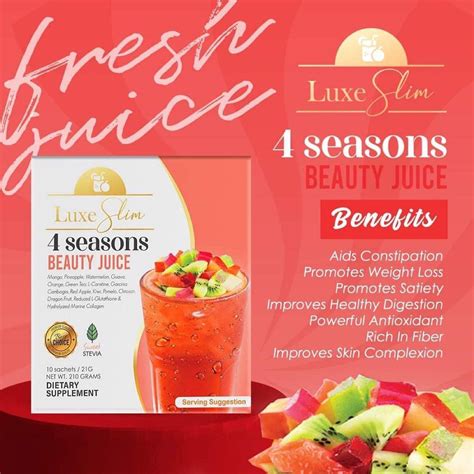 luxe slim  seasons beauty juice     care kits