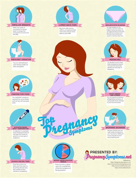 pregnancy symptoms visual ly