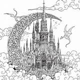 Castle Fantomorphia Kerby Rosanes Detailed из все категории раскраски Rosane sketch template