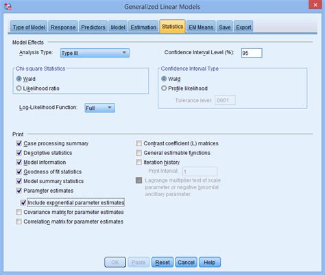 Poisson regression analysis