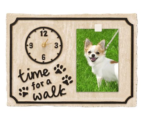 pet photo wall clock time   walk