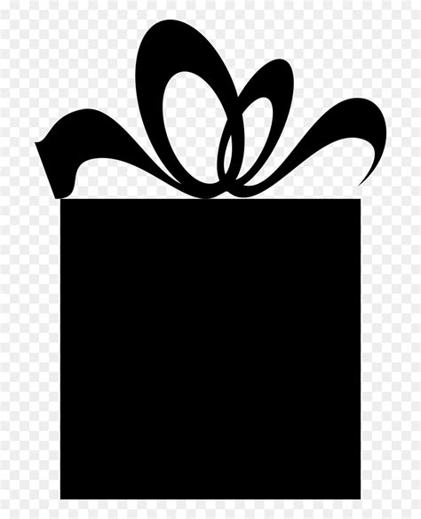giftbox silhouette gift box vector hd png  vhv