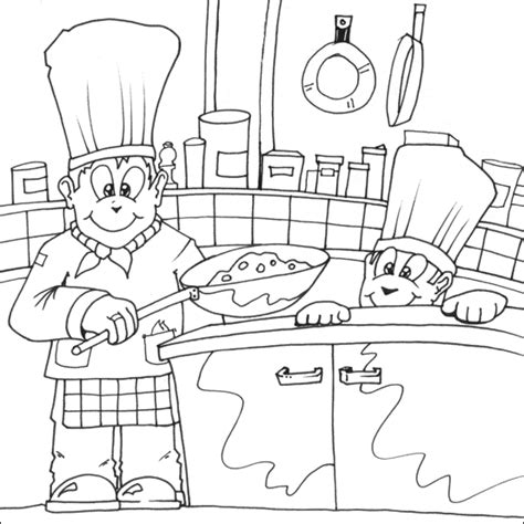 chef colouring picture   colouring pages