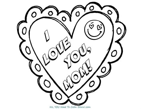love  mom mothers day coloring page  printable