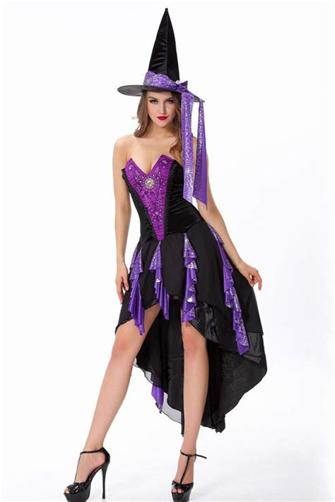 purple pin up sexy witch costume 013641 sexy witch costumes for