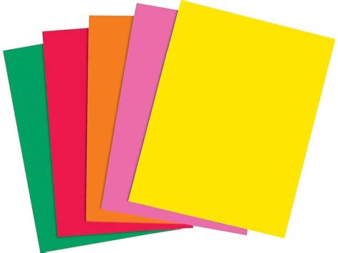 myofficeinnovations brights  lb colored paper assorted colors  ebay