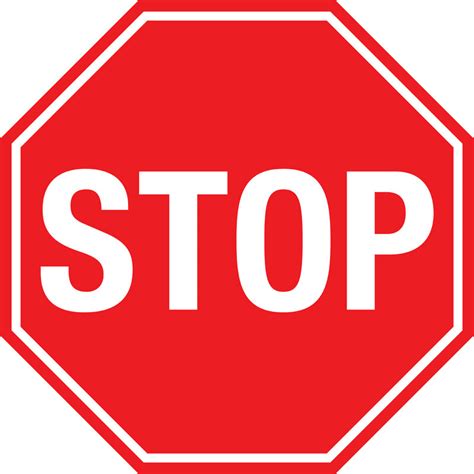 stop sign basic floor sign phs safety