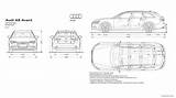 Audi A6 Avant Drawing Technical Wallpaper Cars Caricos Select Size sketch template
