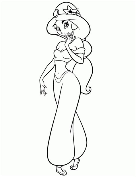 jasmine coloring pages  kids