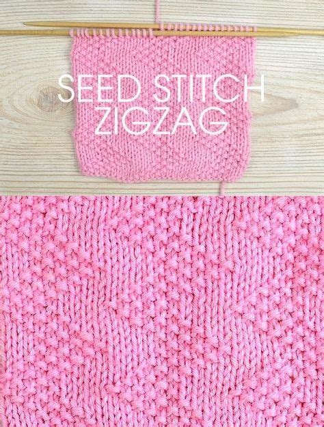 Stitch Of The Week Seed Stitch Zigzag Seed Stitch Knitting