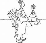 Coloring Indian Chief Colorear Coloringcrew Wahoo Book Template sketch template