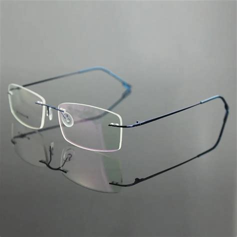 buy classic mens pure titanium rimless glasses frames