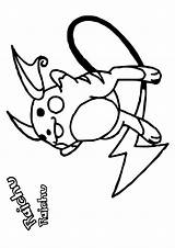 Raichu Pokemon Coloring Pages Kids Printable Categories Pokémon Books sketch template