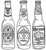 Beer Drawing Line Bottle Bottles Coloring Pages Tattoo Drawn Google Alcohol Outline Drawings Tattoos Template Printable Search Getdrawings Color Bière sketch template