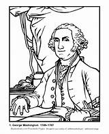 Washington George Coloring Pages President Presidents Kids Print Color Sheets Activity Clip Clipart Library Bluebonkers Popular sketch template