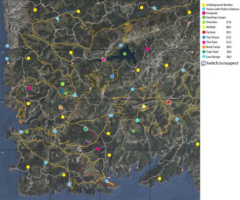 scum maps loot towns police stations points  interest