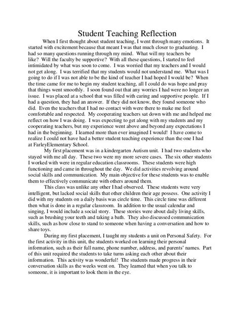 reflection paper  subject reflection