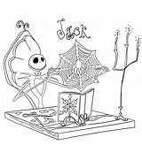 Christmas Nightmare Before Coloring Pages Print Printable Sheets Jack Decorations Making sketch template