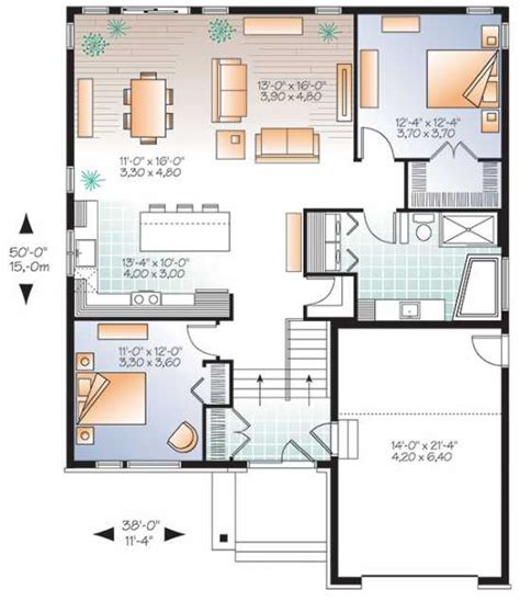 urbania  modern  story house plan   basement option