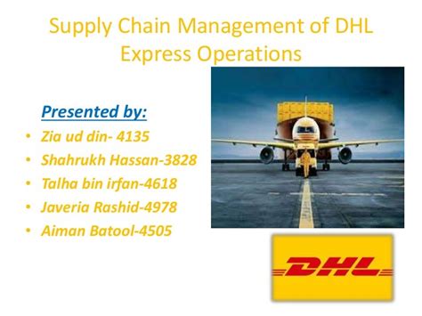 supply chain management  dhl express operations